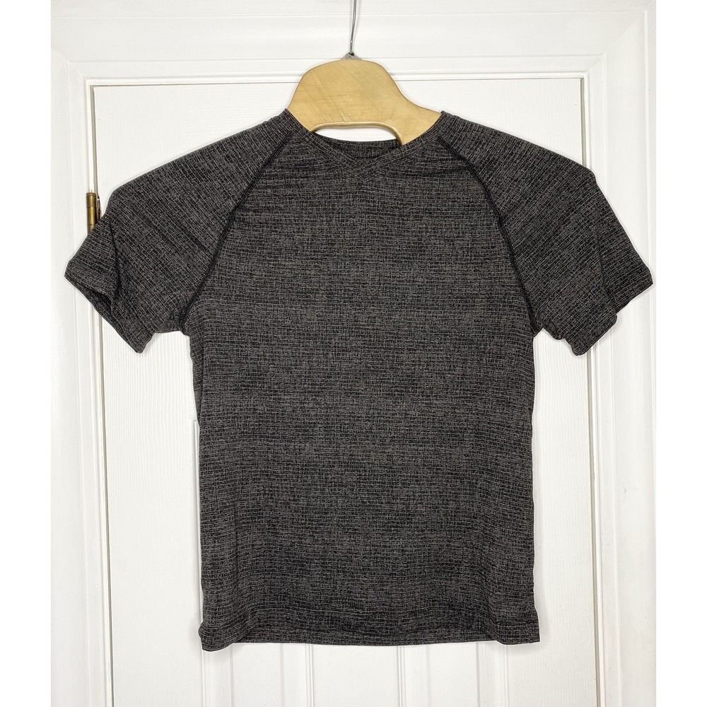 Lululemon‎ Mens In Mind V Neck Short Sleeve Athletic Shirt Grey Small